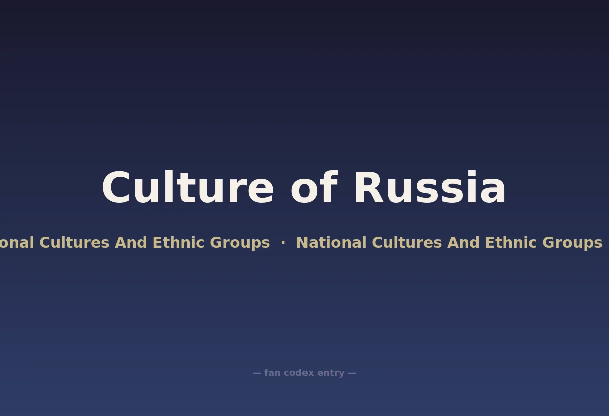 Culture of Russia