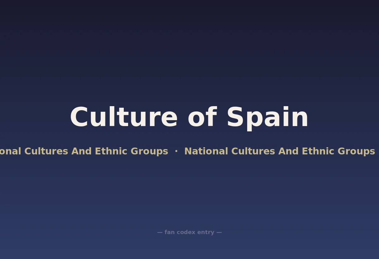 Culture of Spain
