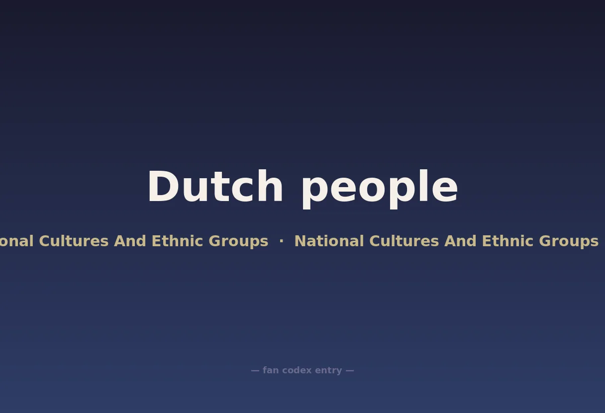 Dutch people